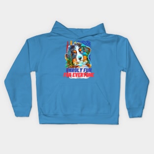 Unruly Fun for Everyone Puppy Art Kids Hoodie